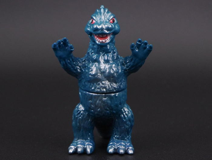 ブルマァクのミニ怪獣シリーズ］の「ゴジラ」と「メカゴジラ」が