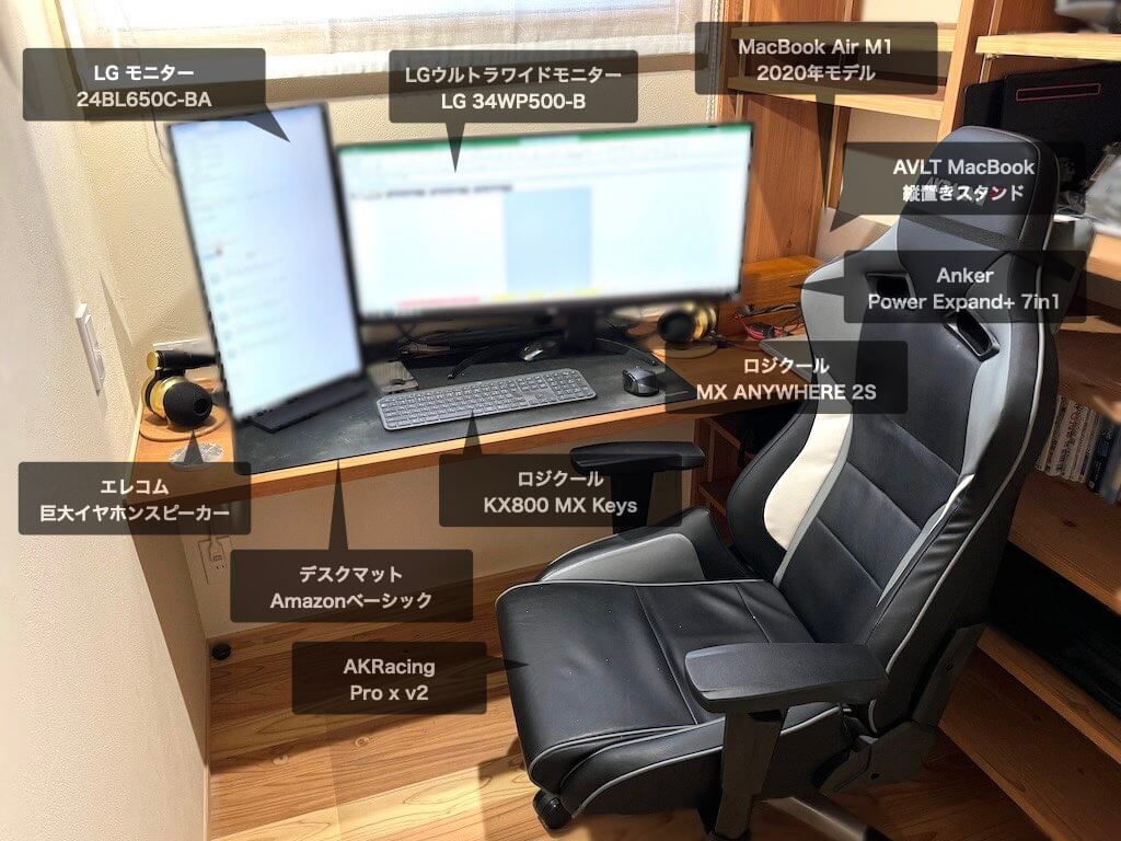 作業効率が倍増するデスク環境』MacBook中心のデスクツアー：愛用