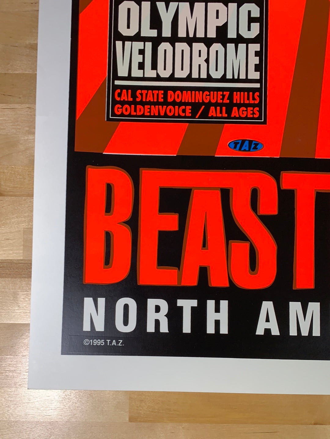 Beastie Boys - 1994 T.A.Z. poster North American Tour 1st ed