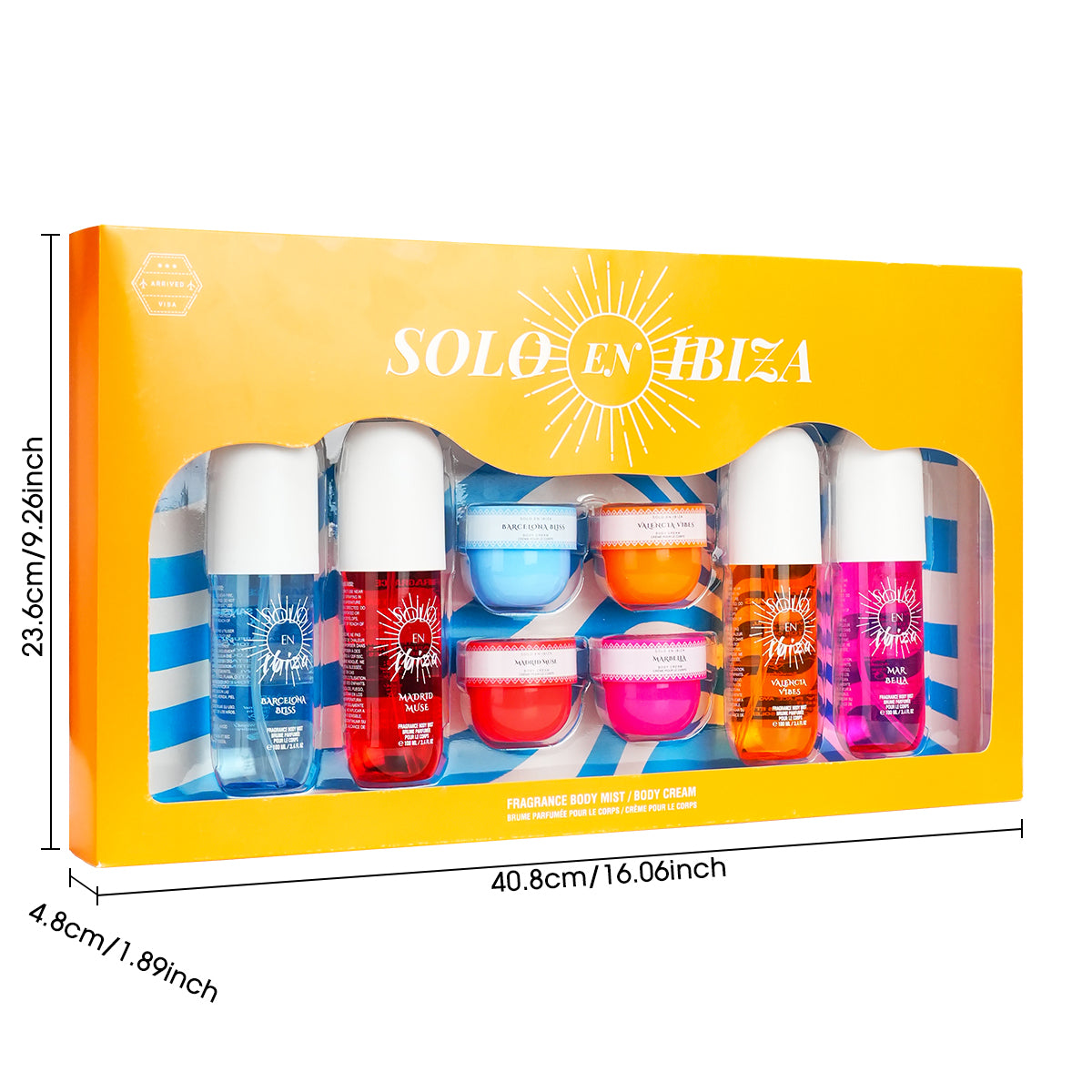 Fragrance Body Mist & Body Cream Gift Set – Soloenibiza