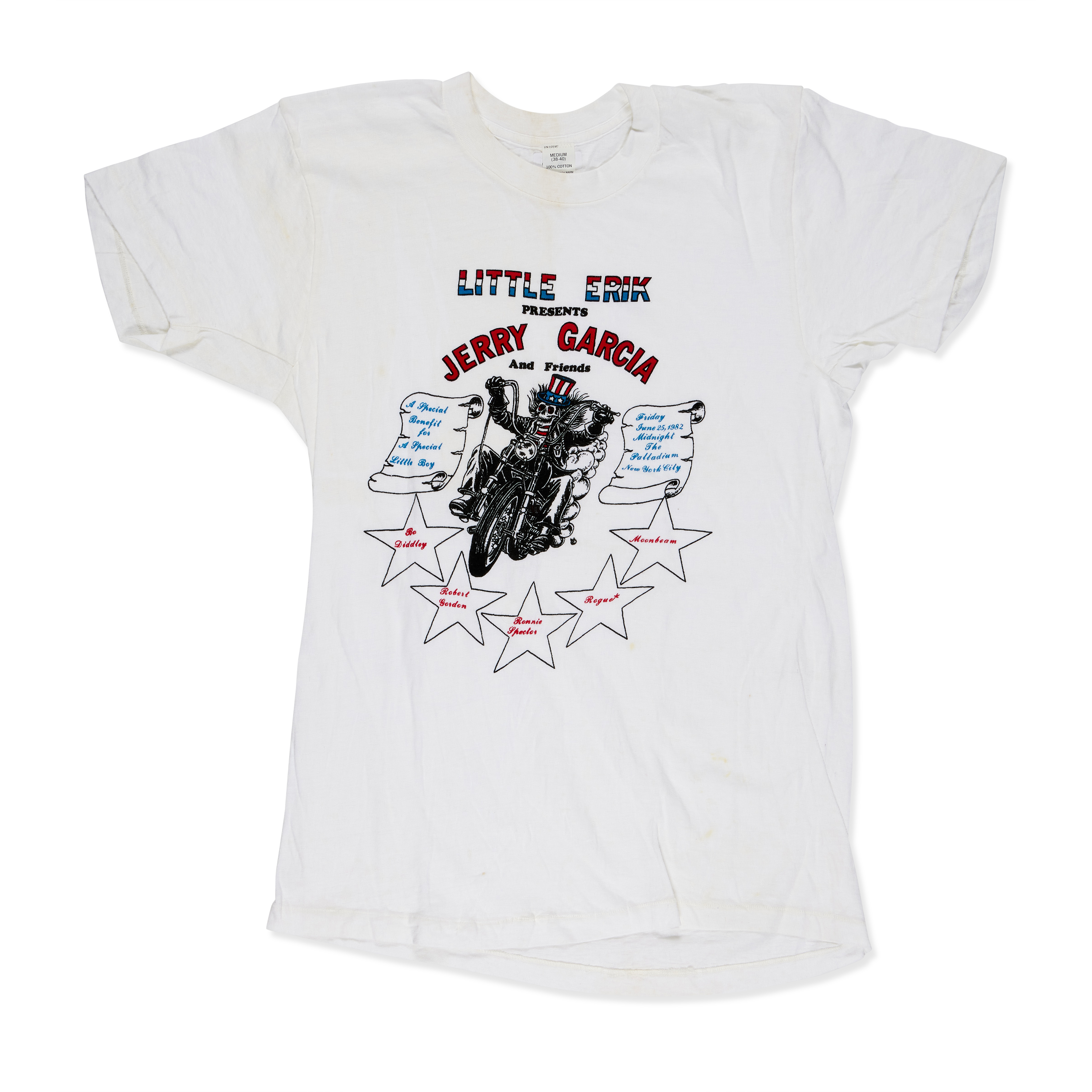 Grateful Dead Vintage Jerry Garcia & Friends NYC Benefit T-shirt