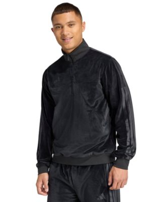 adidas Men's House of Tiro Velour Half-Zip Track Jacket - Macy's