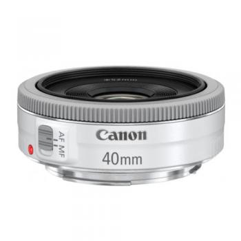 Canon EF 40mm f/2.8 STM Lens (White) - SlrHut.co.uk