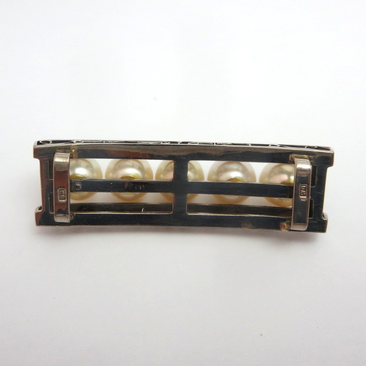 WG パール 帯留めピンブローチ/ペンダントにリメイク | ジュエリーの