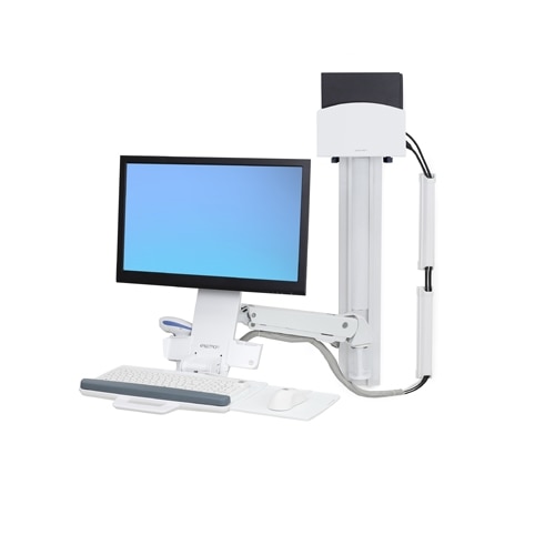 Ergotron StyleView Sit-Stand EMR Vertical Lift, Patient Room
