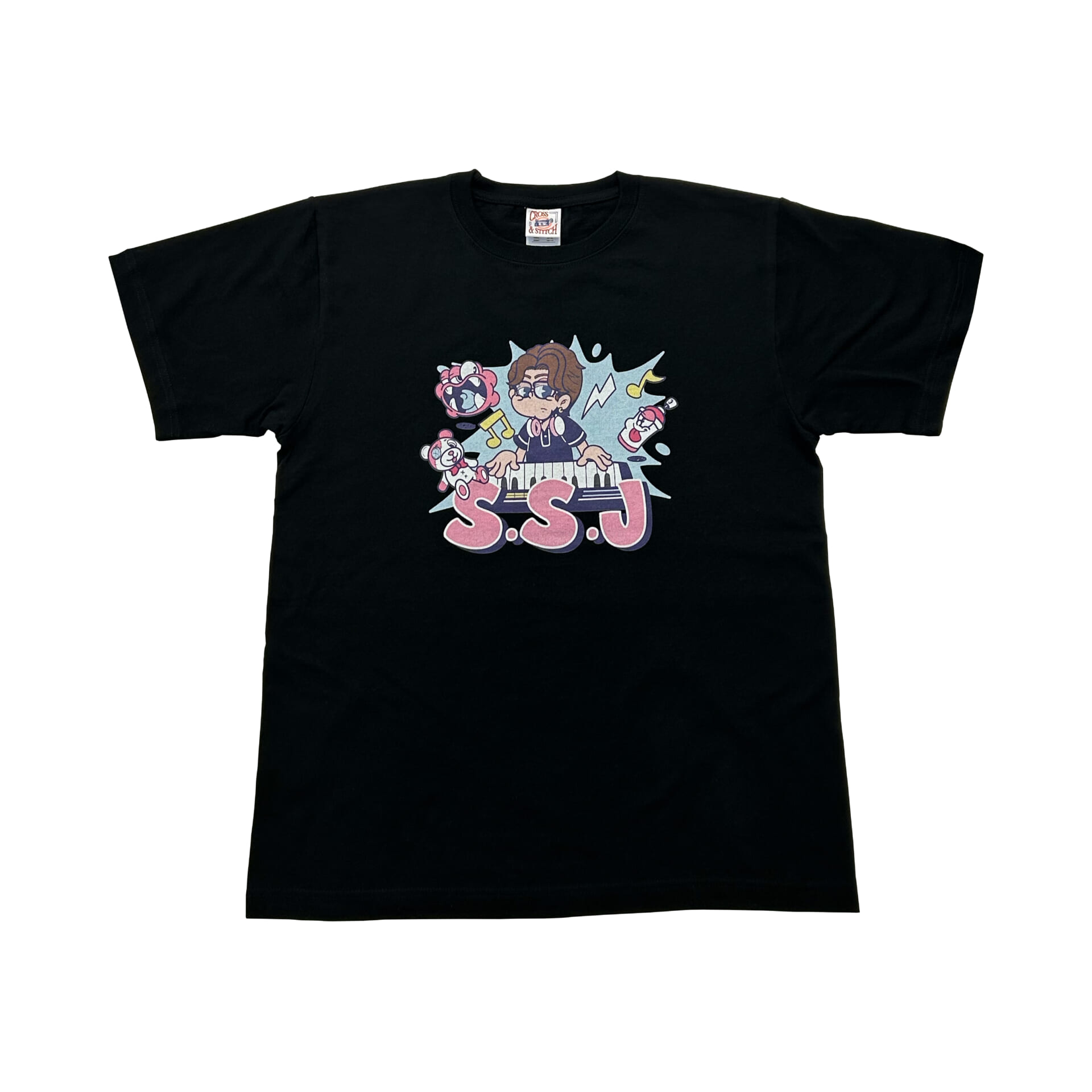 2018 SSJ ロゴ入り 黒Tシャツ 志尊淳 志尊淳 フォトグラフTシャツ SSJ