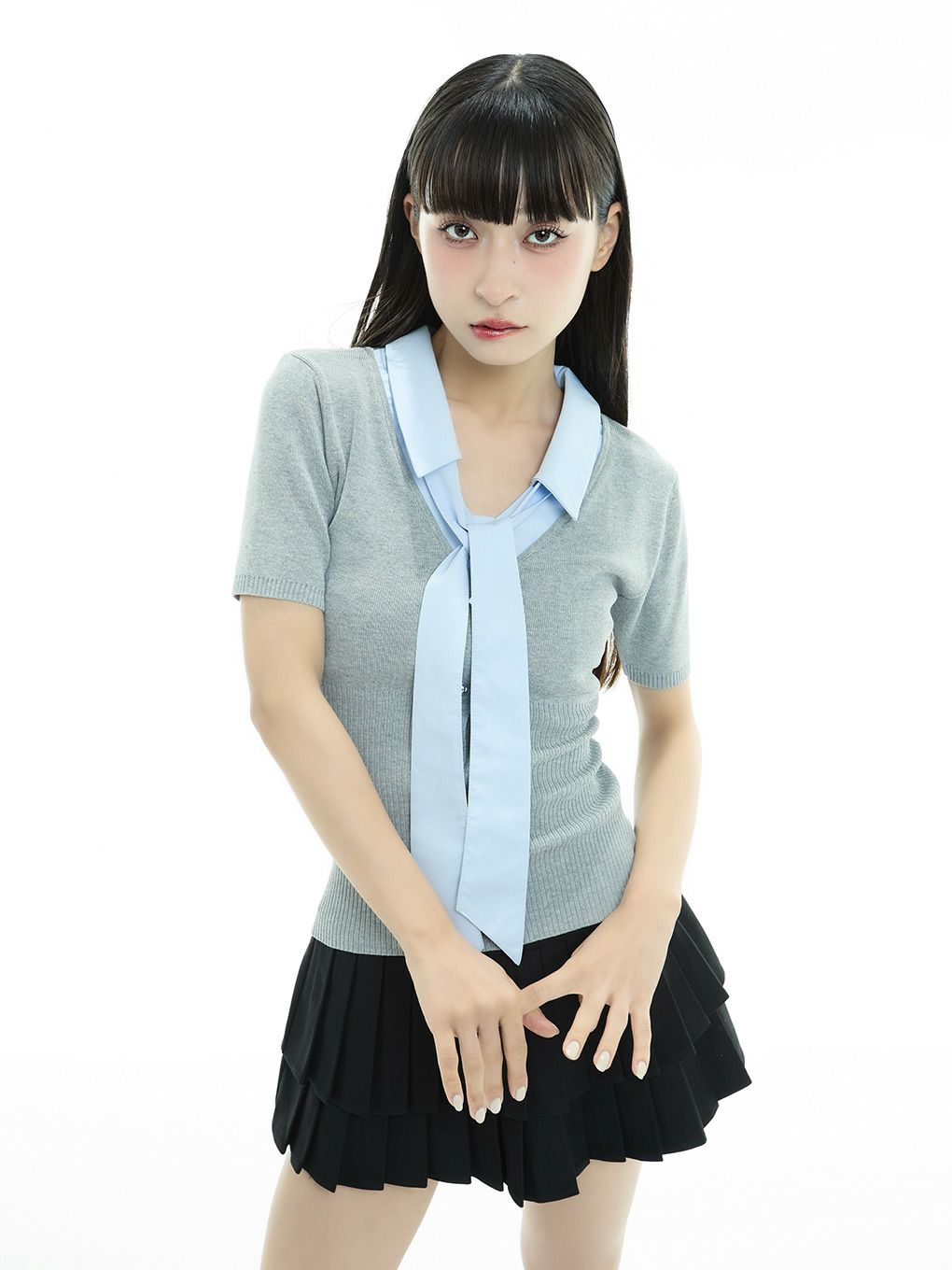 BUBBLES】リボンシャツトップス | sparkling mall online store