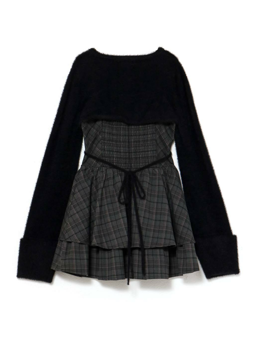 BUBBLES】オープンネックギャザーワンピース | sparkling mall online