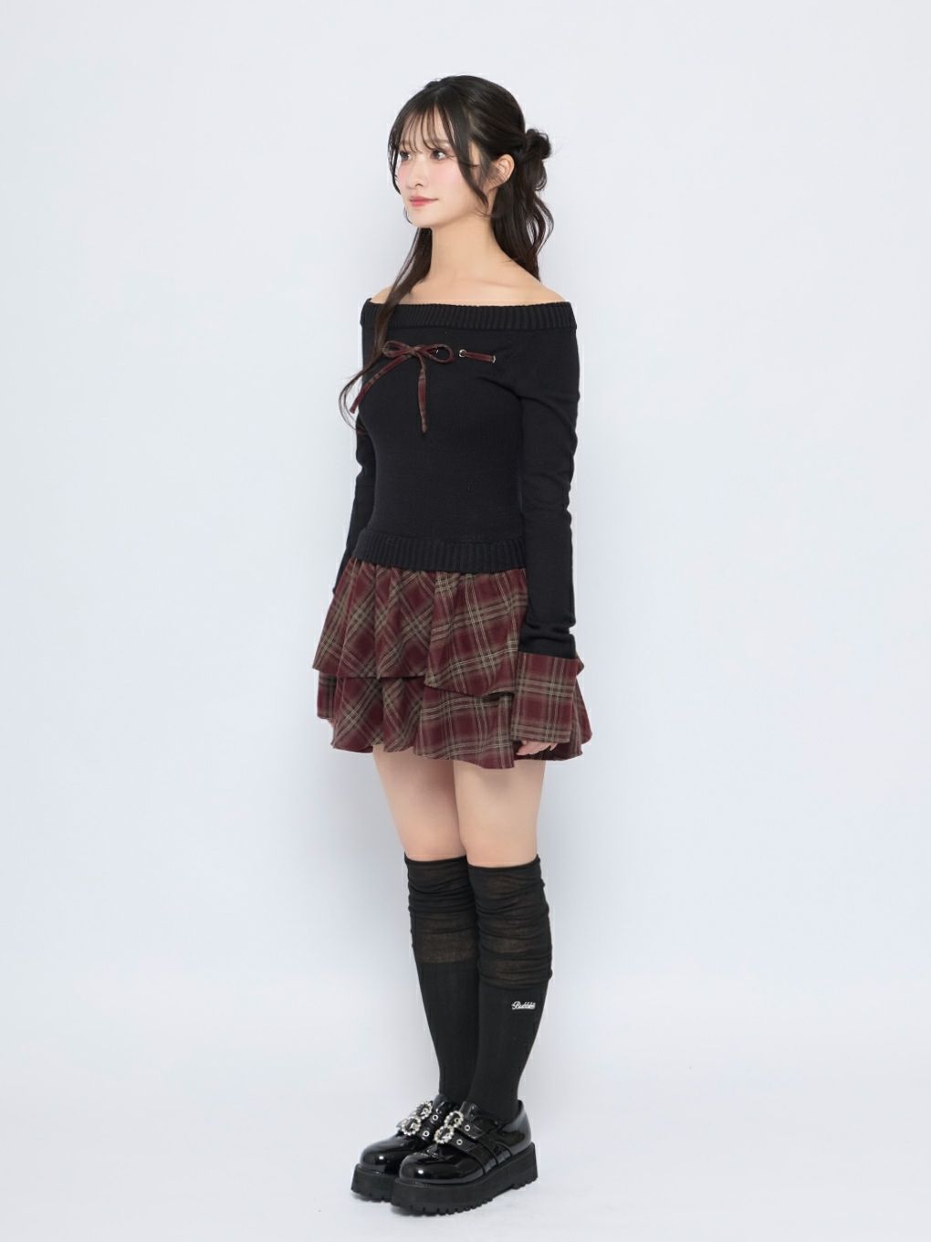 BUBBLES】チェックリボンワンピース | sparkling mall online store