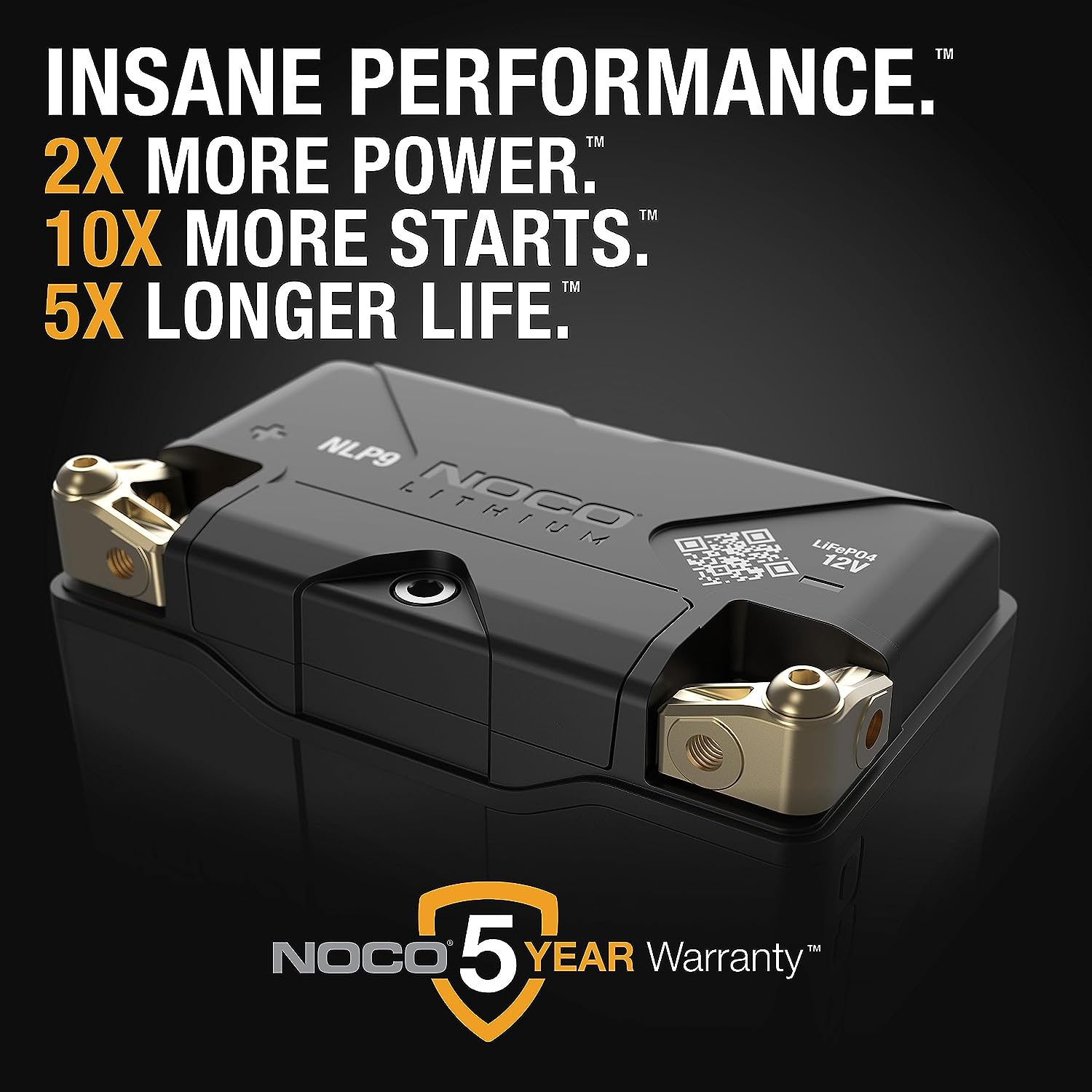 NOCO Lithium NLP9 12V Lithium Powersport Battery