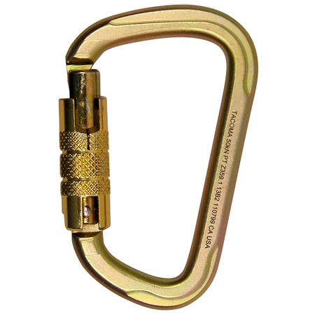 Carabiner-Triple Lock-Steel - Spectrum Sports Intl