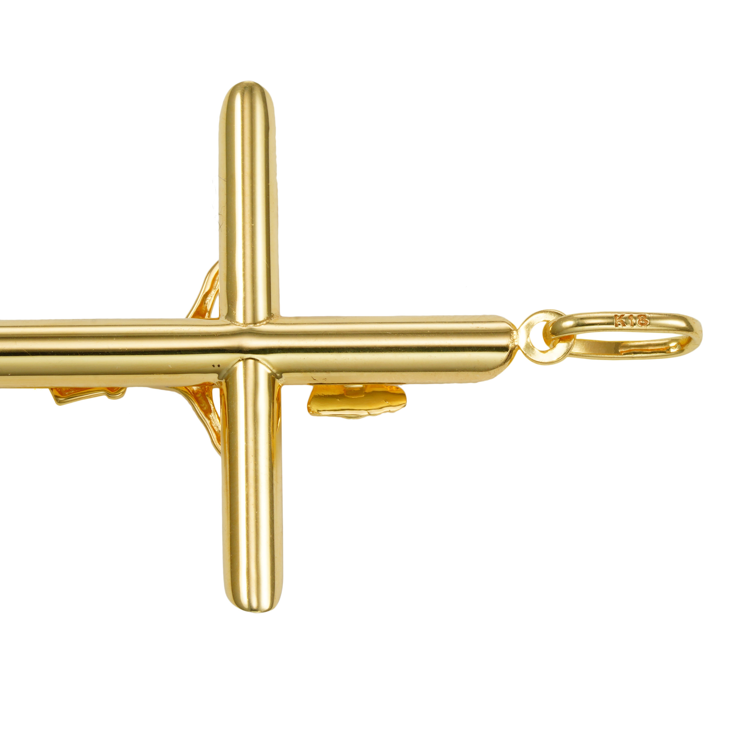 K18 18金 ゴールド キリスト クロス ペンダント トップ No.02 | SPERANZA