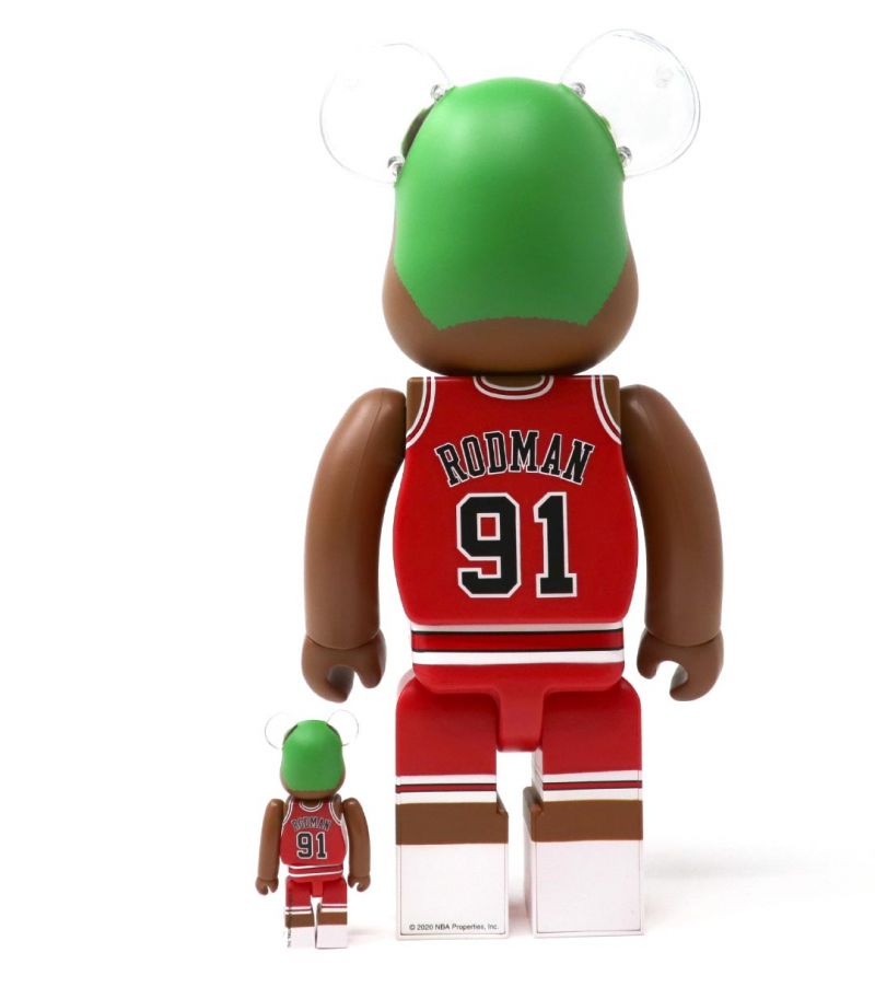 Dennis Rodman 100% & 400% Be@rbrick – Sprayed Paint Art Collection