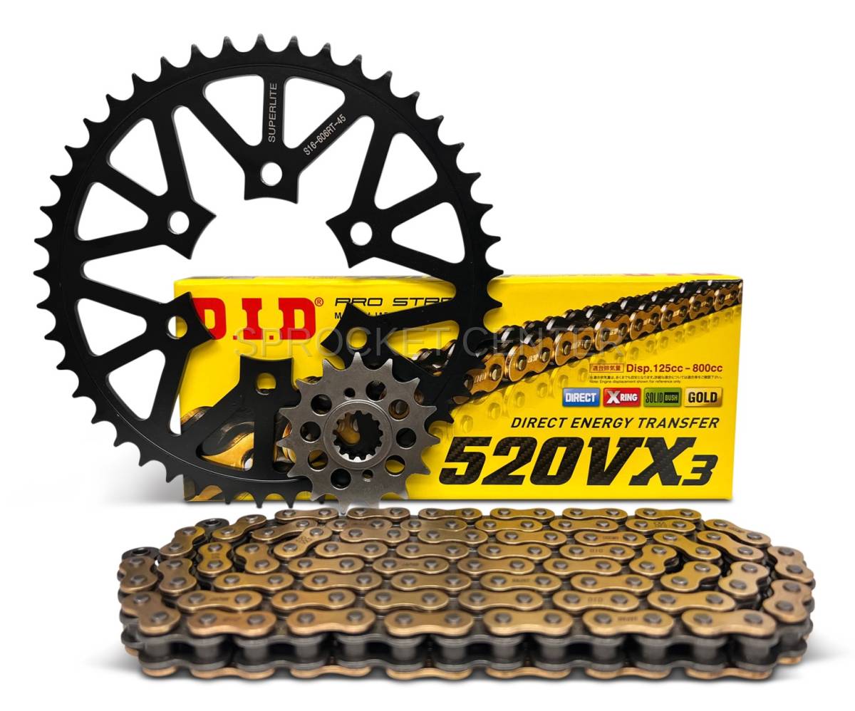 KAWASAKI ZX7 /ZX7R ('90-95) 520 Conv. Sprockets & Chain Kit