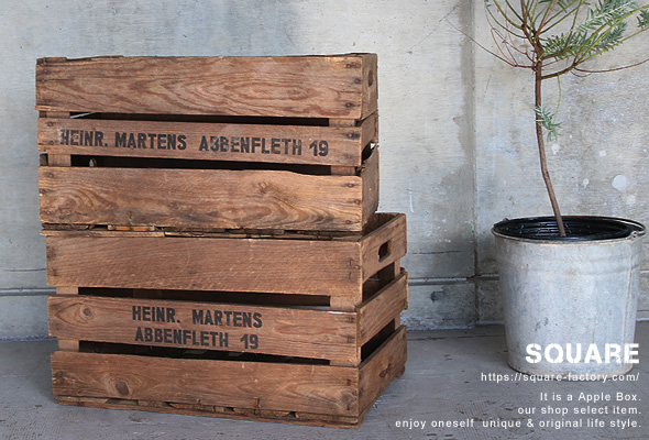 SALE対象外 送料無料≪ビンテージ雑貨≫【ジャーマンアップルボックス