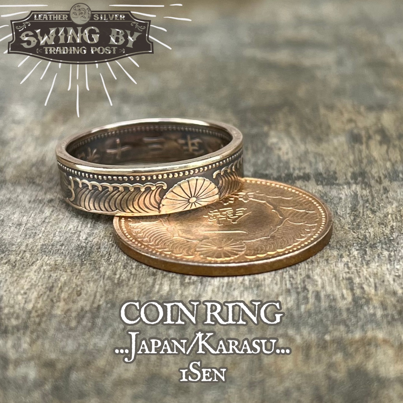 日本旭50銭銀貨 コインガーディアンベル | SWING BY｜手作りコイン