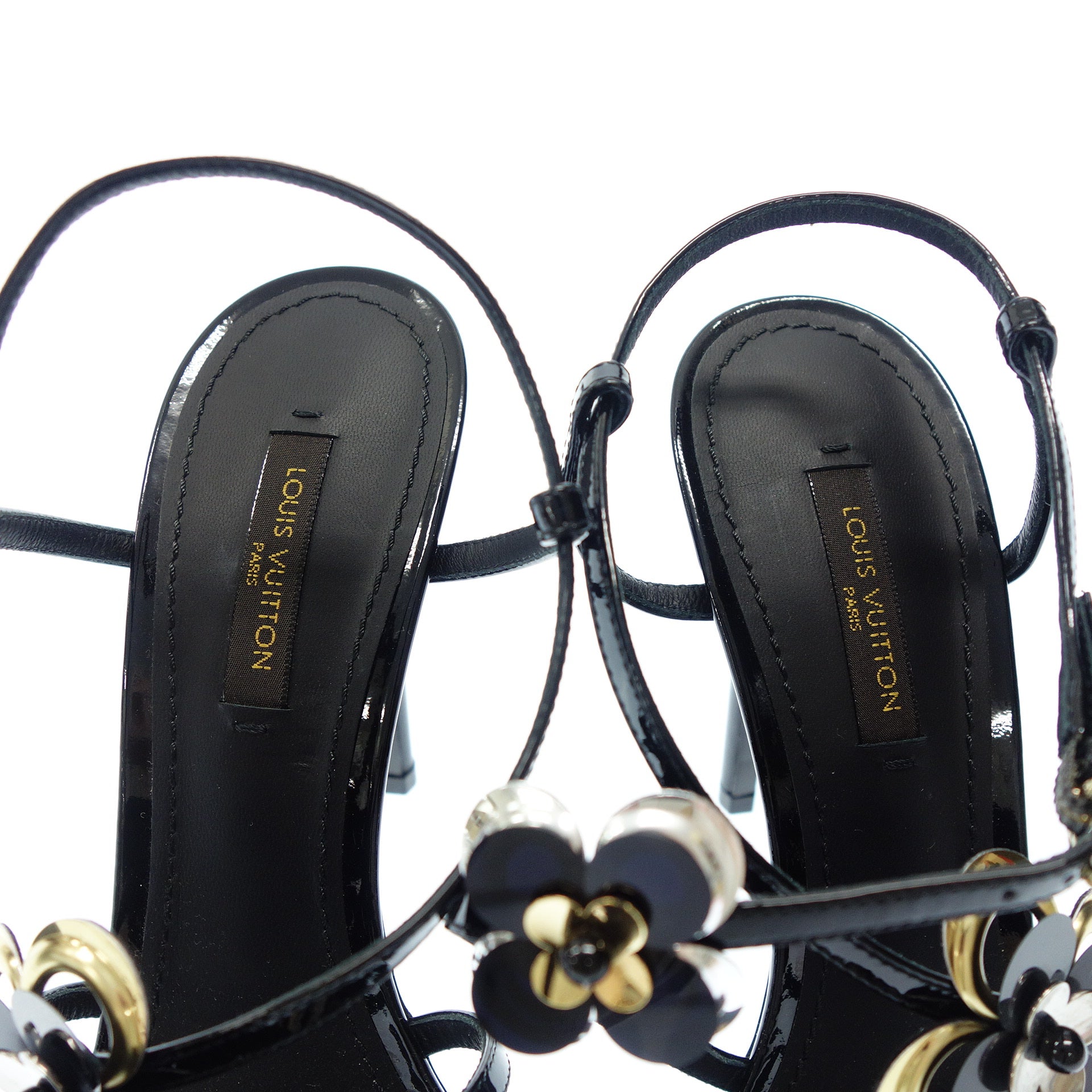 新品同様◇ルイ ヴィトン モノグラム フラワーコサージュ サンダル