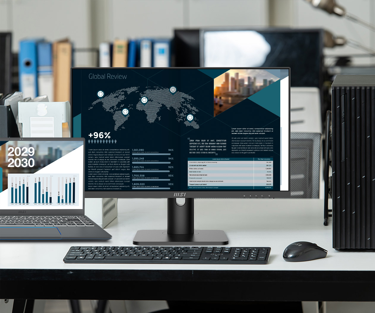 PRO MP243XP | Professional Business Monitor 23.8 inch | MSI