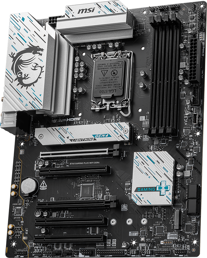 MSI B760 GAMING PLUS WIFI DDR4, ATX - Intel 14th/13th/12th Gen