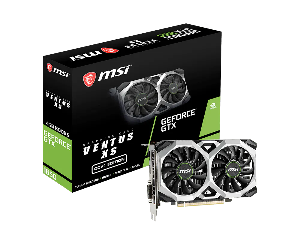 MSI GeForce GTX 1650 VENTUS XS 4G OCV1