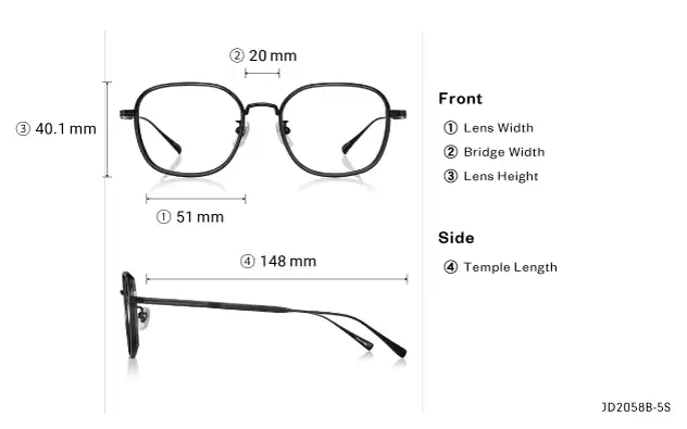 John Dillinger JD2058B-5S C1 | OWNDAYS - OPTICAL SHOP