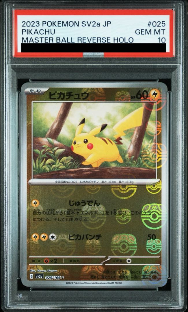 マスボピカチュウ PSA10 マスボピカチュウ PSA10 PSA10】ピカチュウ