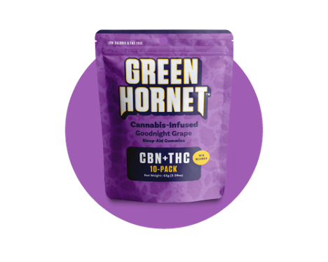 Green Hornet Goodnight Grape Gummies 100mg - 100mg | Edibles