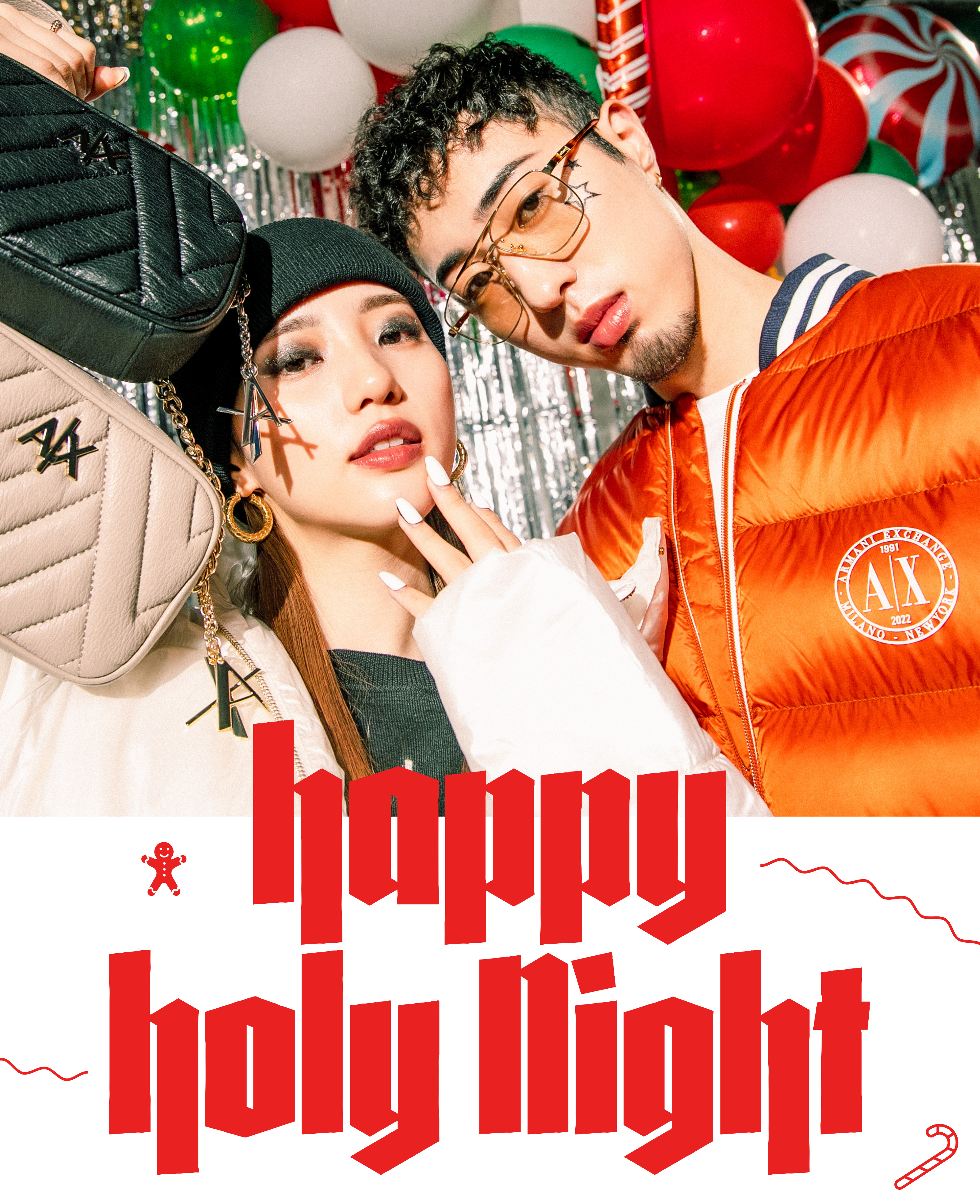 中町兄妹のARMANI EXCHANGEでおめかしクリスマス⭐︎ - NYLON JAPAN