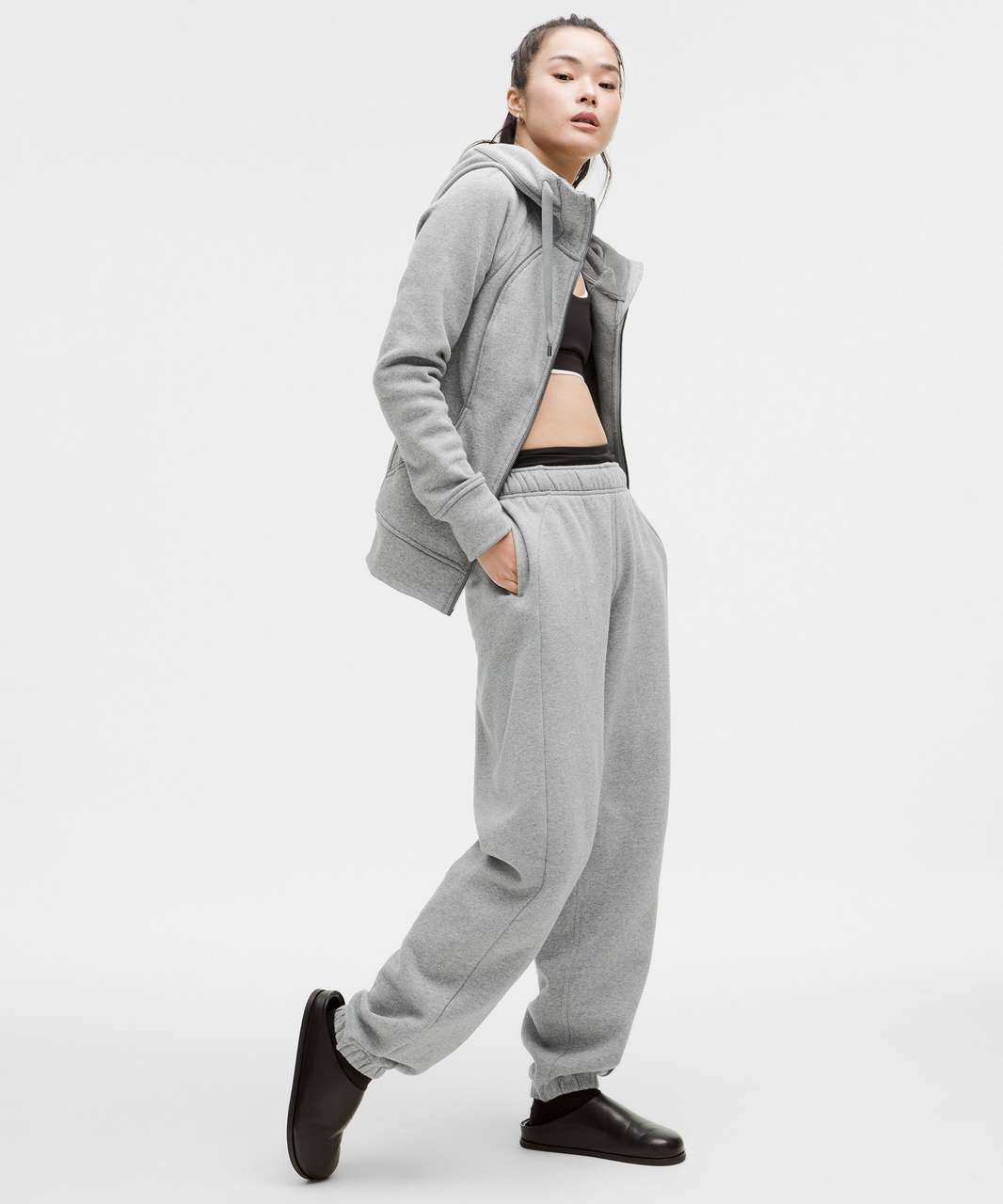 Lululemon Scuba Full-Zip Hoodie *Plush - Heathered Medium Grey