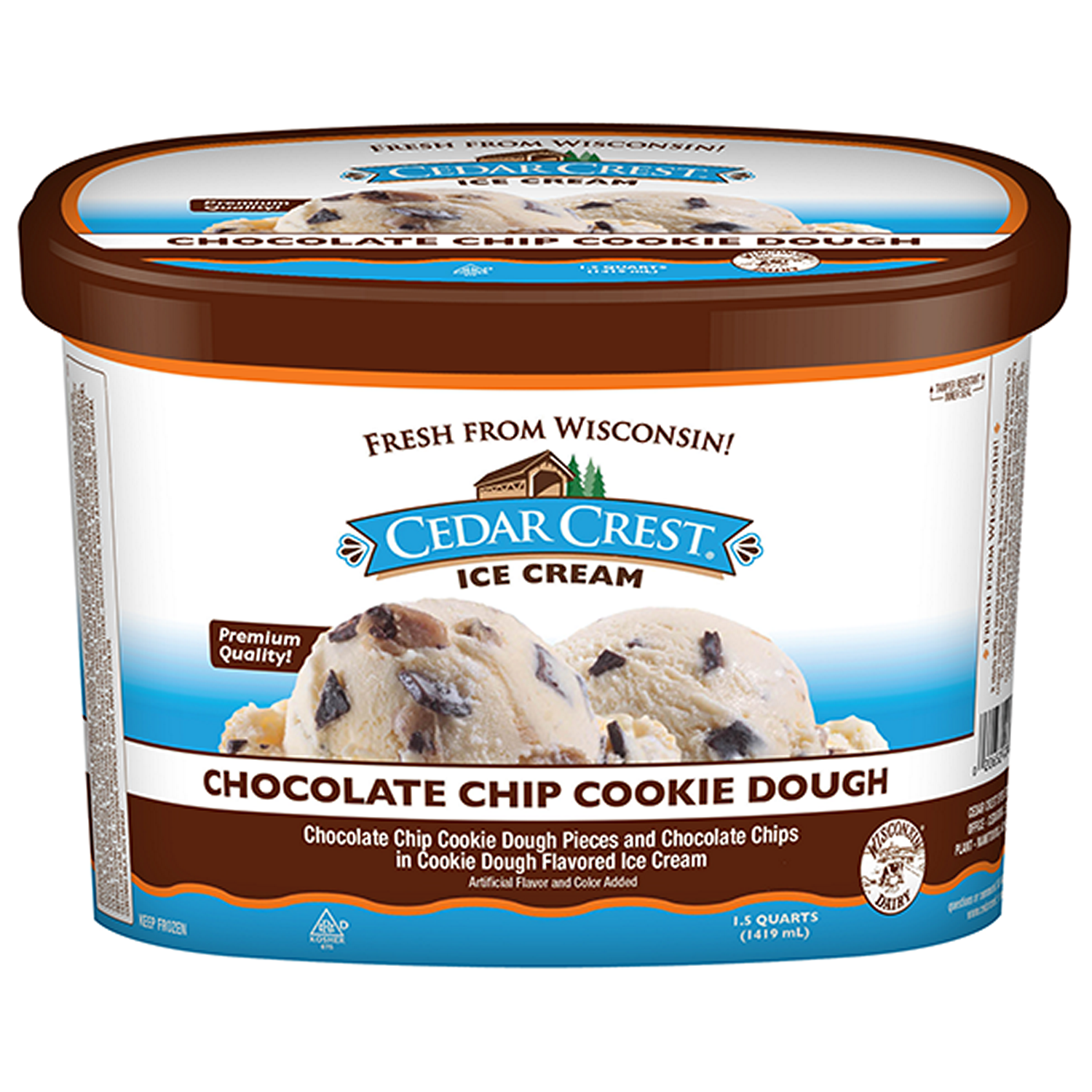 Cedar Crest Chocolate Chip Cookie Dough Ice Cream - Lunds & Byerlys