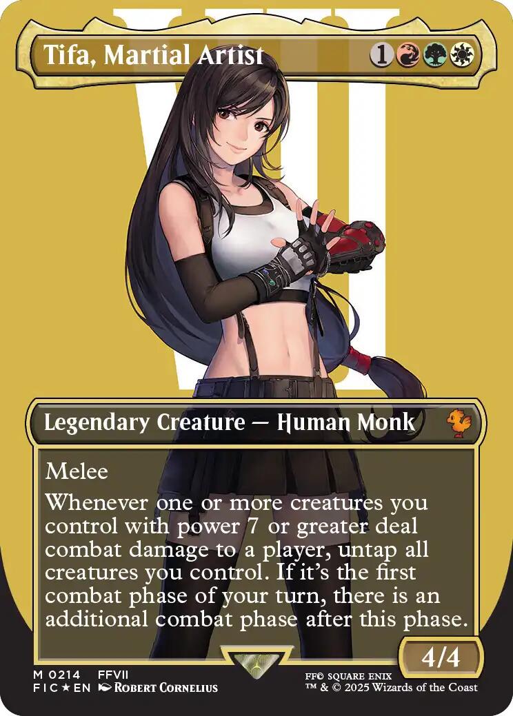 Tifa, Martial Artist [Borderless Surge Foil] #214 Prices | Magic