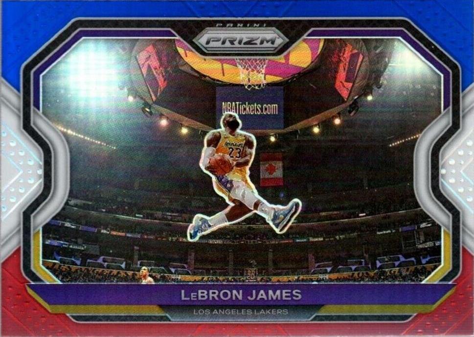 LeBron James [Red, White, Blue Prizm] #1 Prices | 2020 Panini