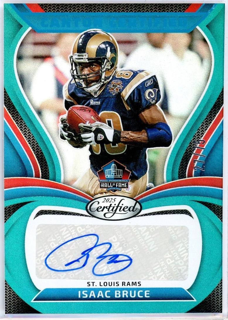 Isaac Bruce #4 Prices | 2025 Panini Certified Canton Signature