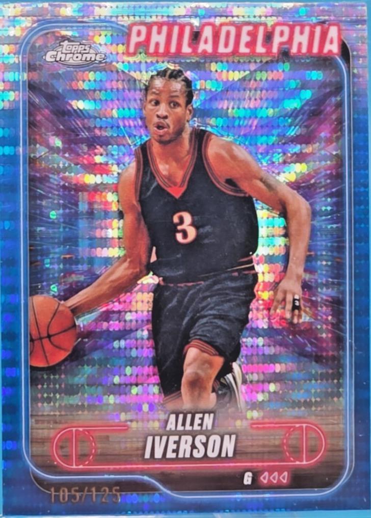 Allen Iverson [Blue Sonar Refractor] #94 Prices | 2024 Topps