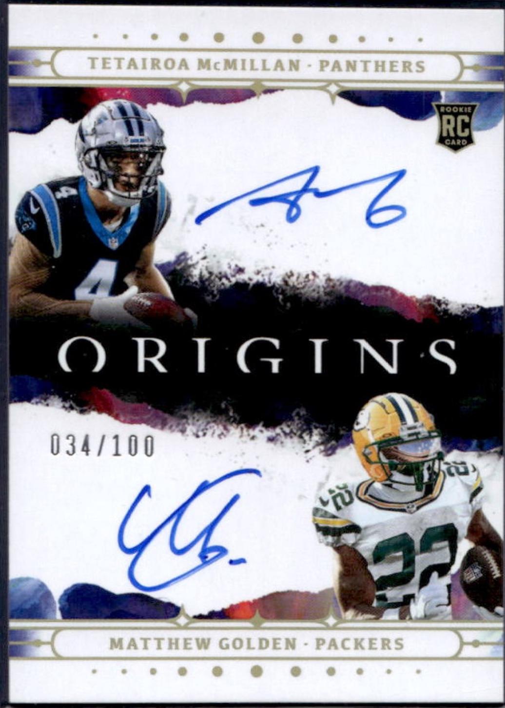 Tetairoa McMillan / Matthew Golden #9 Prices | 2025 Panini Origins