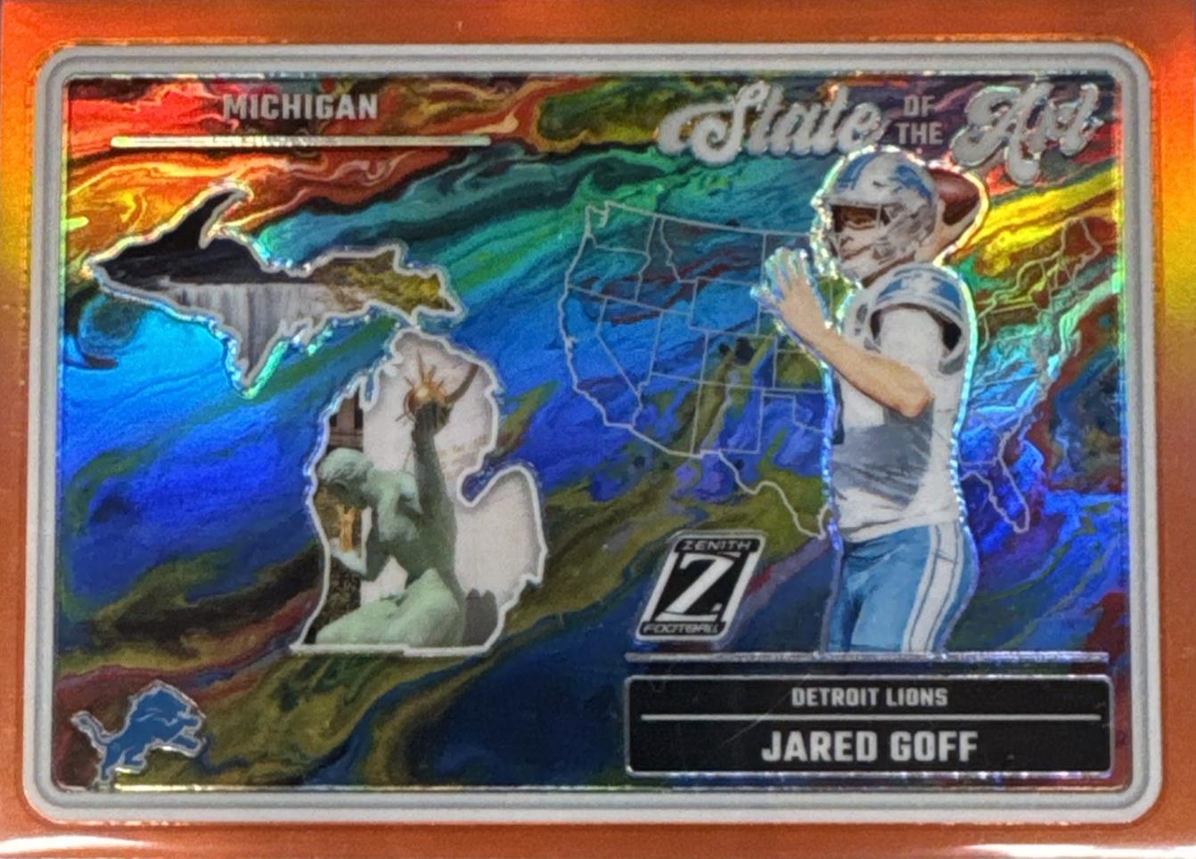 Jared Goff [Orange] #6 Prices | 2024 Panini Zenith State of the