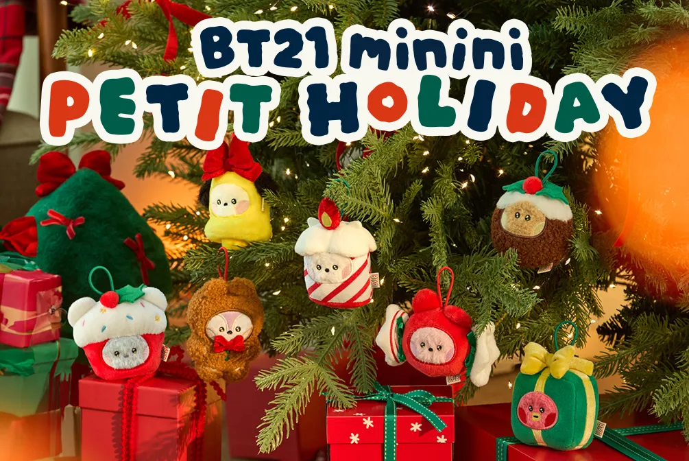 BT21のクリスマスぬいぐるみ「PETIT HOLIDAY」が発売決定！！発売日
