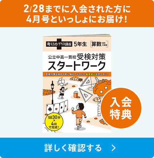 考える力・プラス 5年生 | オプション教材 | 進研ゼミ小学講座