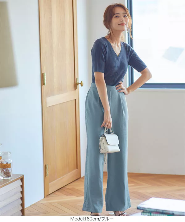 近藤千尋さんコラボ ] ワイドパンツ [M3356] - レディースファッション