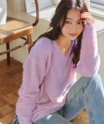 シャギーニット [N1140] - レディースファッション通販 神戸レタス