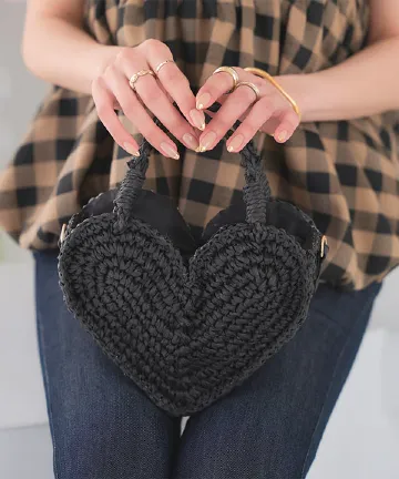 ハートデザインカゴバッグ [B1612] - レディースファッション通販 神戸