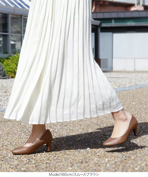 機能系ラウンドトゥパンプス7cmヒール [I93A] | SALE！ - レディース