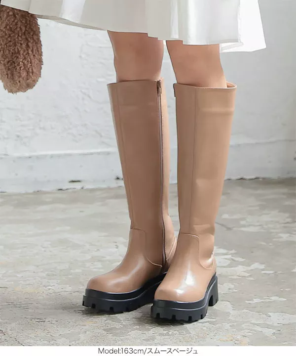 ロングコンバットロングブーツ [I2366] - レディースファッション通販