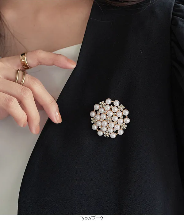 パールモチーフブローチ [J1132] - レディースファッション通販 神戸