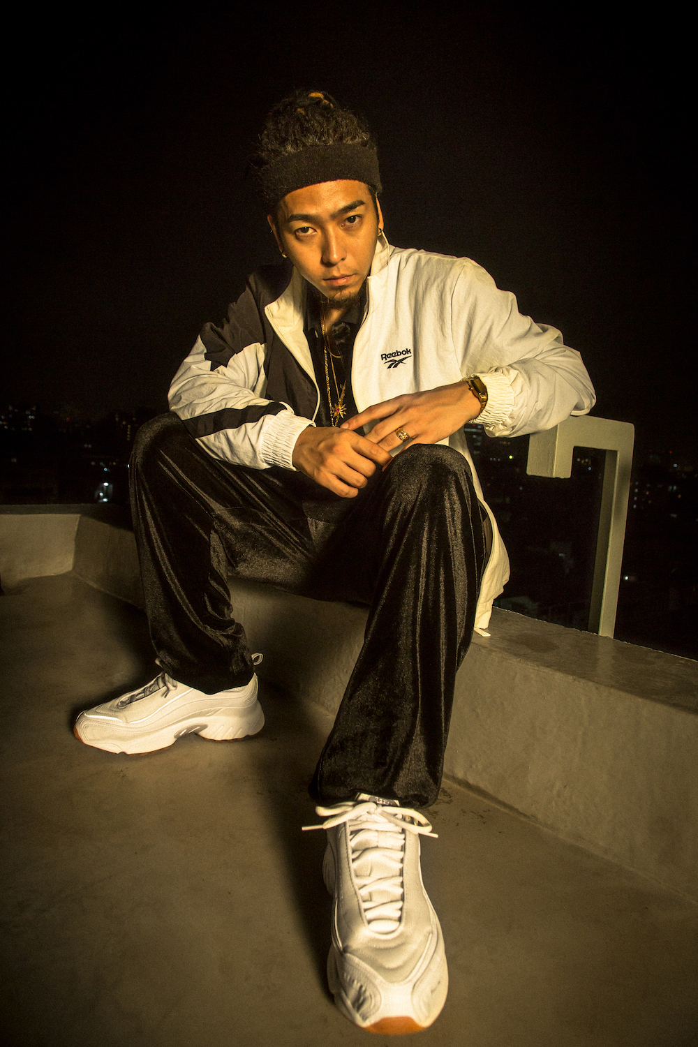 唾奇 スウェット XL 唾奇 スウェット XL ファッションラッパー唾奇の着