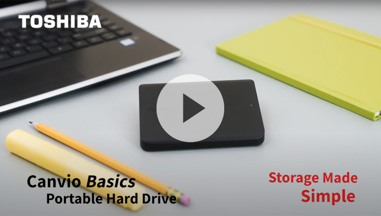 4TB Portable Hard Drives for Simple Storage | Toshiba Canvio Basics