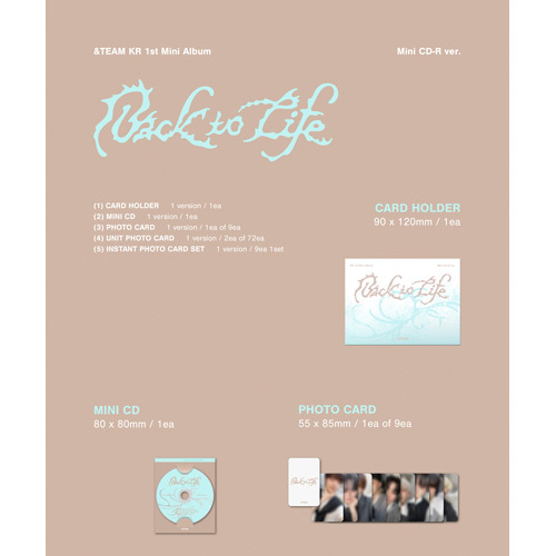Back to Life Photocard Box (Mini CD-R ver.)【CD】 | &TEAM