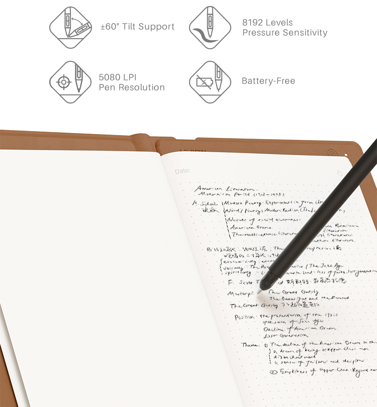 Huion Note X10 Smart Digital Electronic Notebook with Pen | Huion