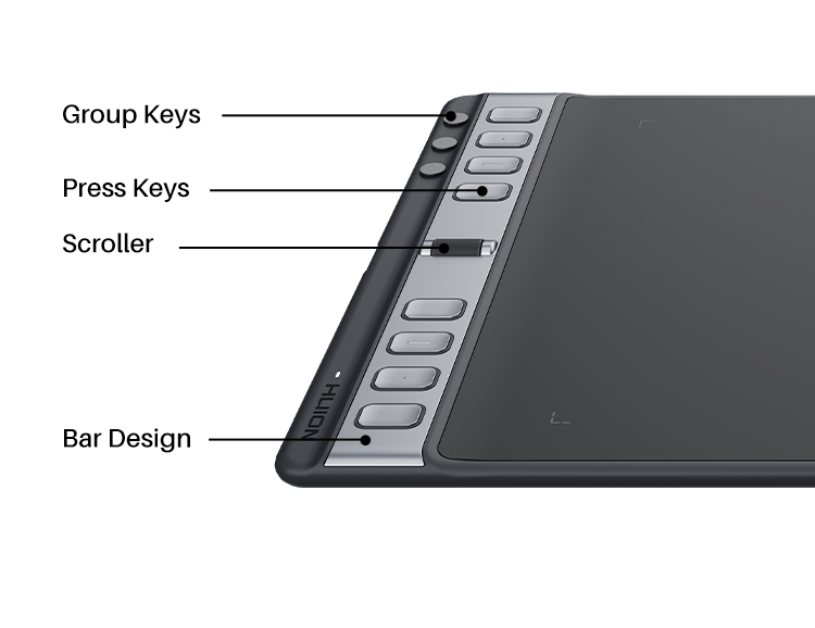 Huion Inspiroy 2 L H1061P Large Digital Drawing Tablet for Digital