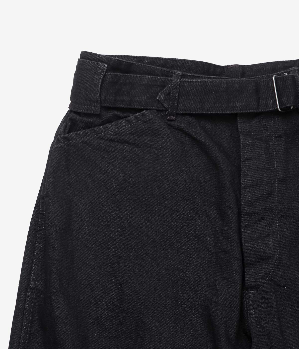 COMOLI ''ブラックデニム ベルテッドパンツ'' (BLACK) – THE STORE BY